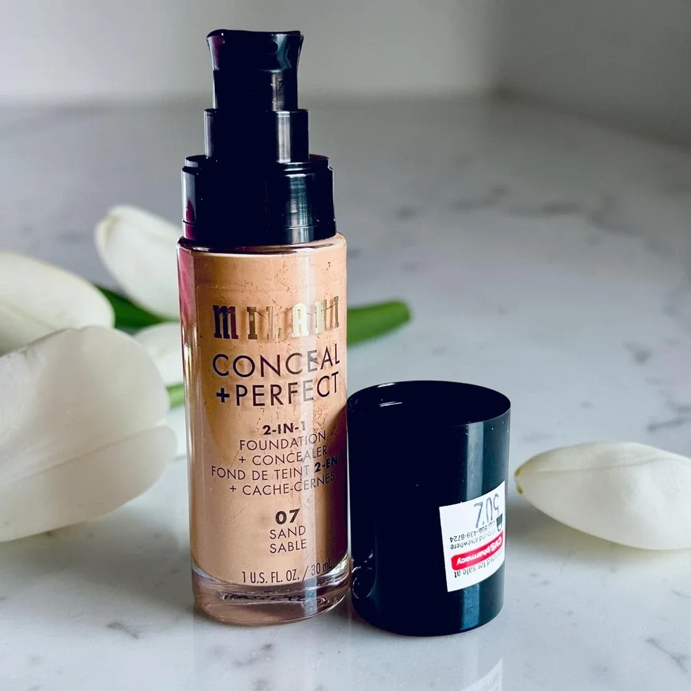 Milani Conceal + Perfect 2-In-1 Foundation + Concealer 1oz 07 Sand Cool Tan